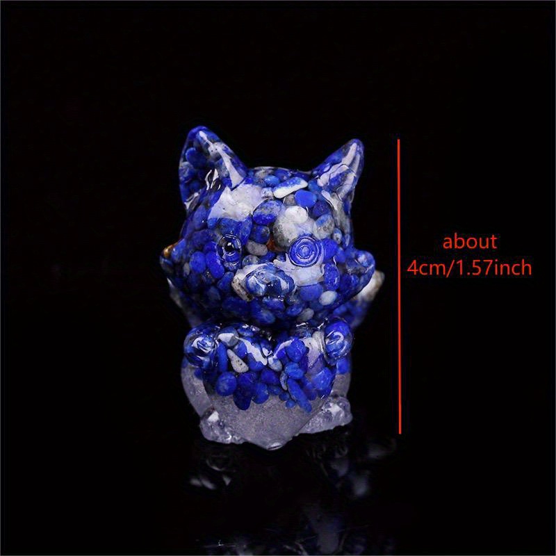 Crystal Resin Fox Decoration Home Decor Interior Accessories